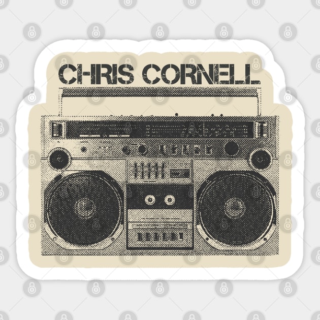 Chris Cornell / Hip Hop Tape Sticker by SecondLife.Art